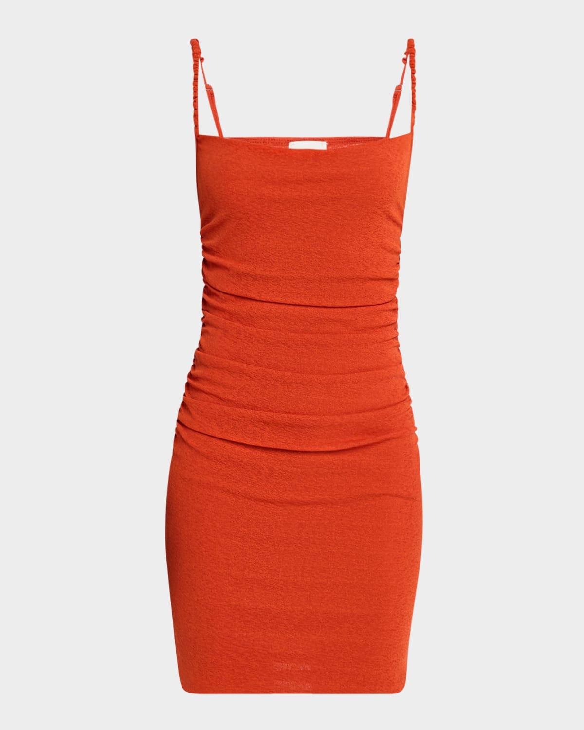 adie ruched bodycon dress