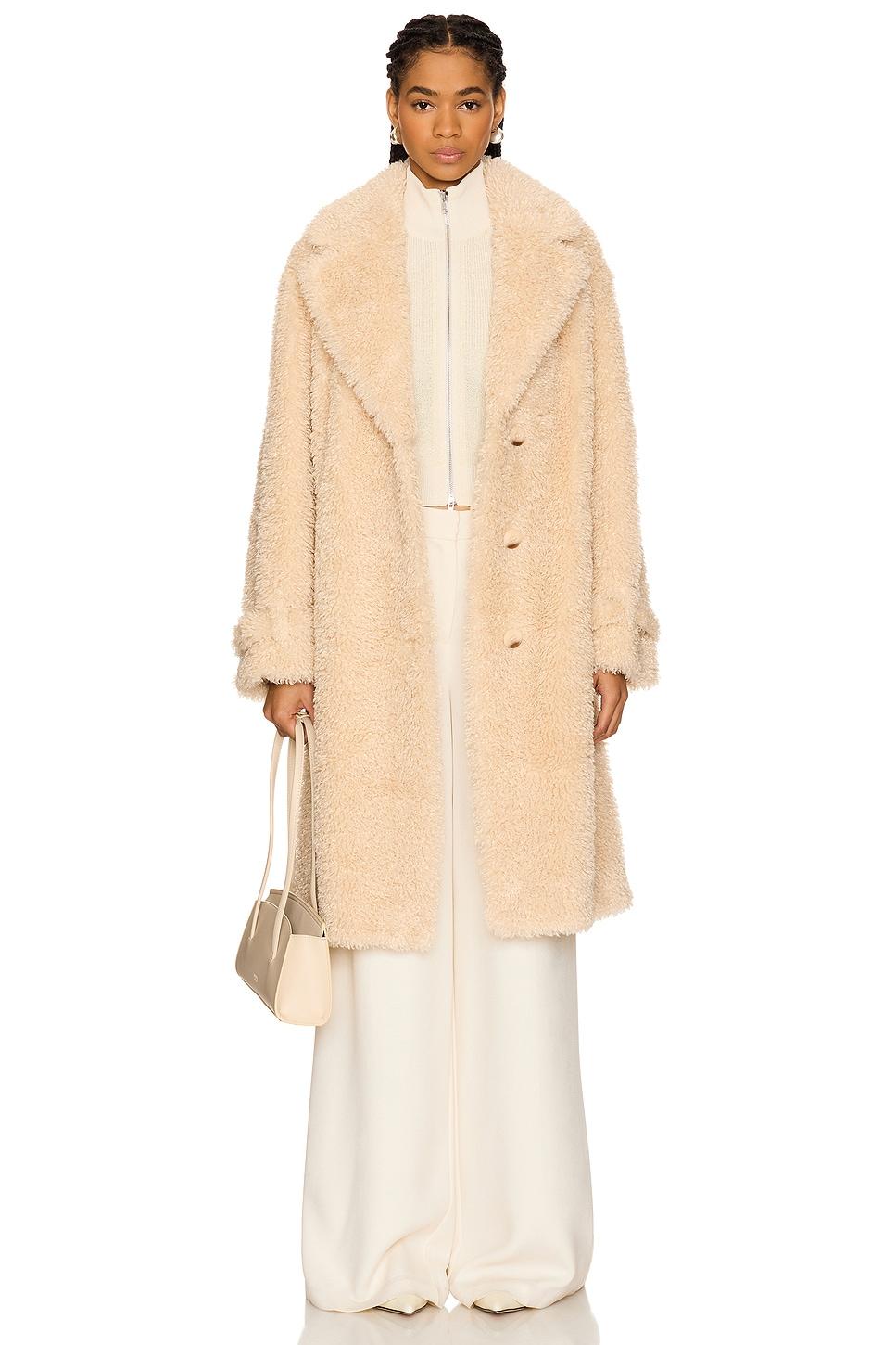 adina faux fur coat