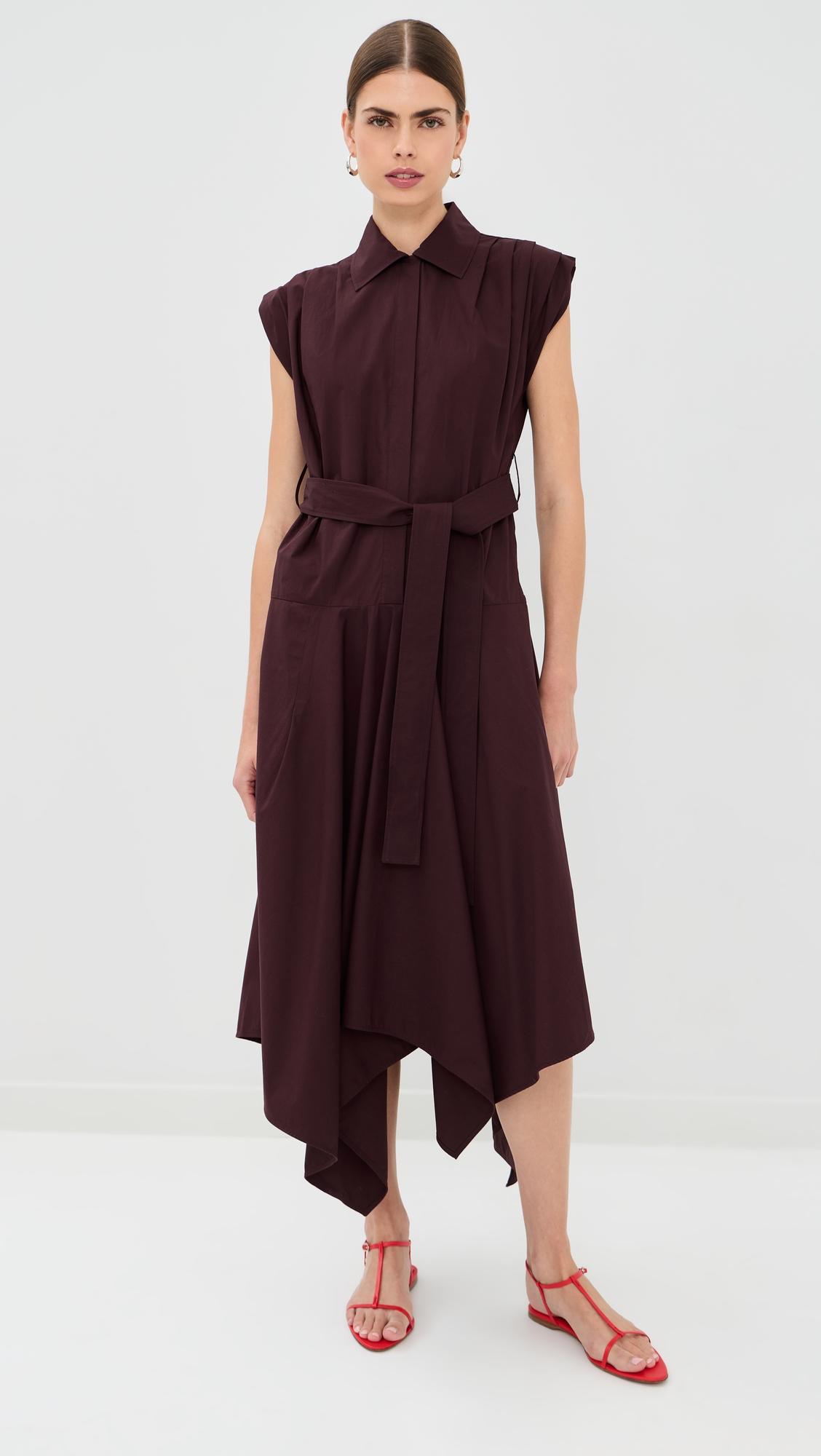 adinna dress in classic cotton shirting