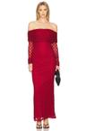 adoni off shoulder maxi dress