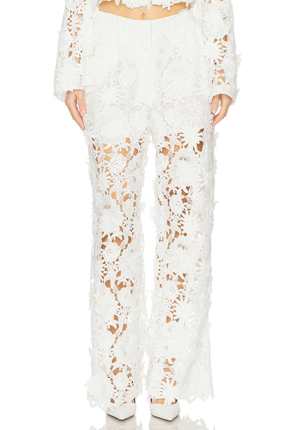 adrian floral lace pants