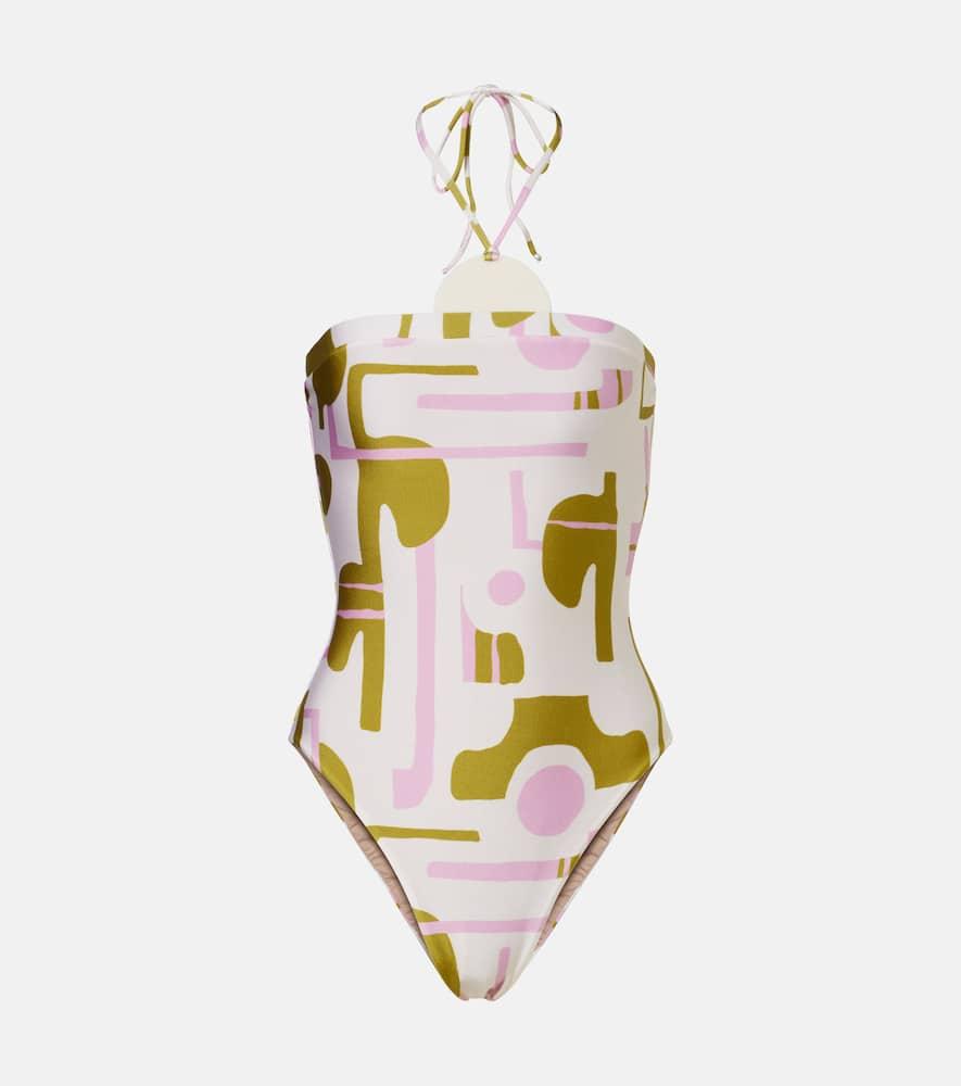 adriana degreas balearic halterneck swimsuit