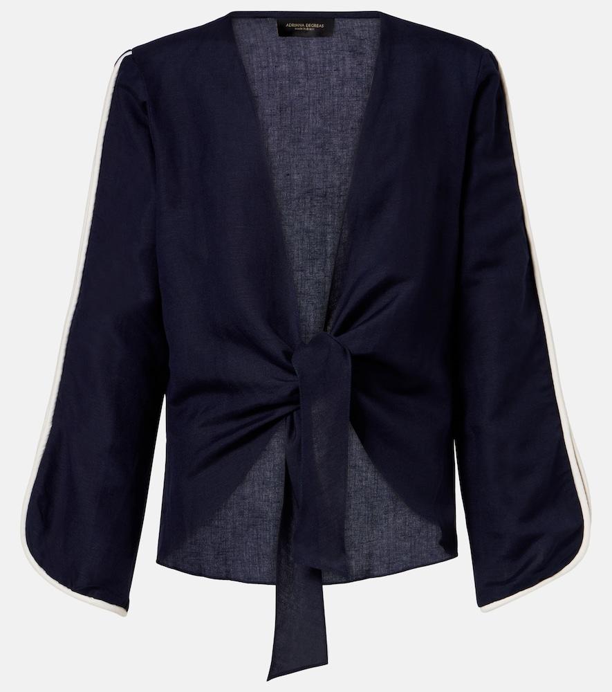 adriana degreas bicolor linen