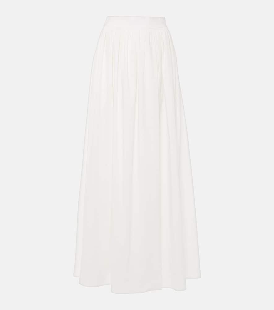 adriana degreas cotton poplin maxi skirt