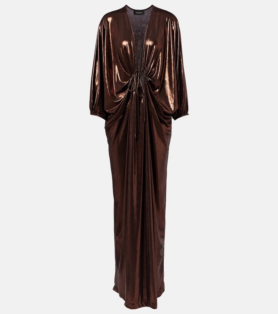 adriana degreas cutout draped kaftan