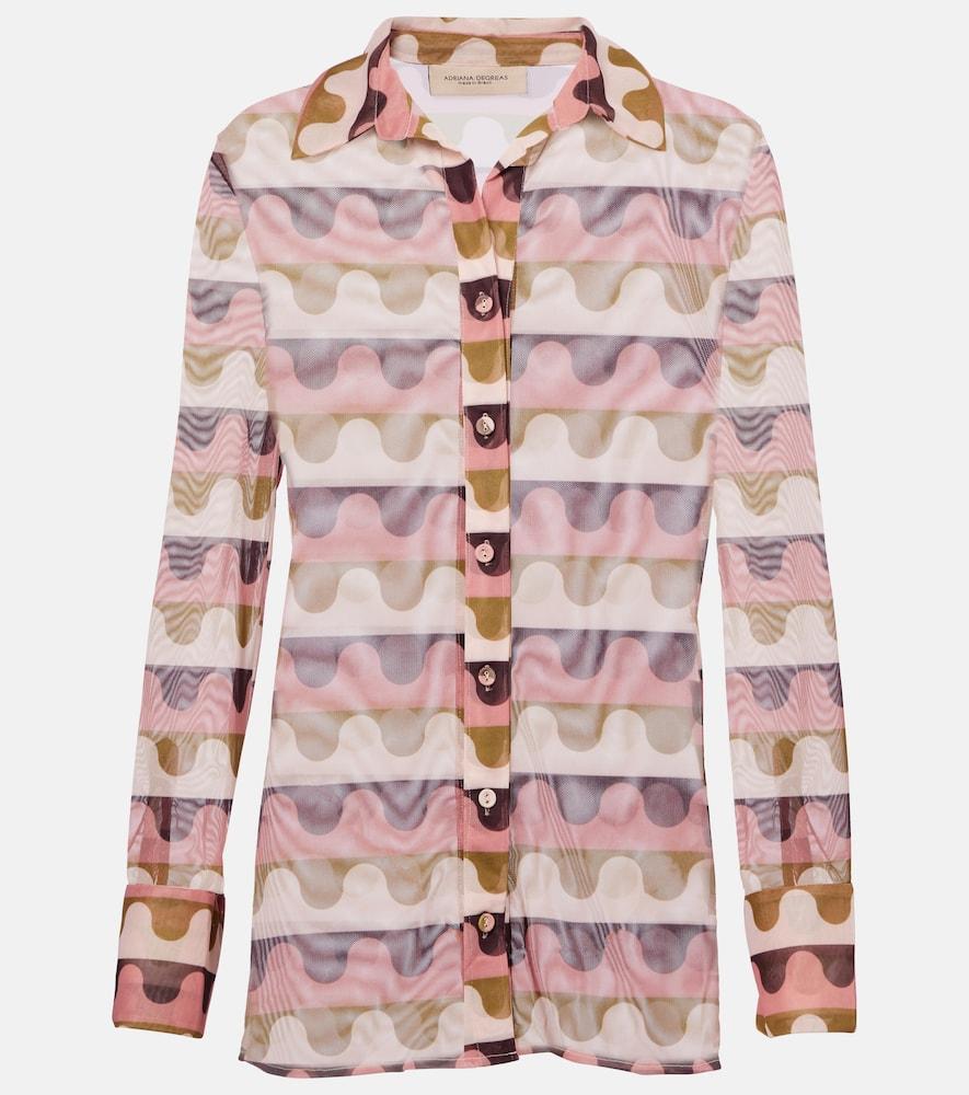 adriana degreas giardino printed shirt