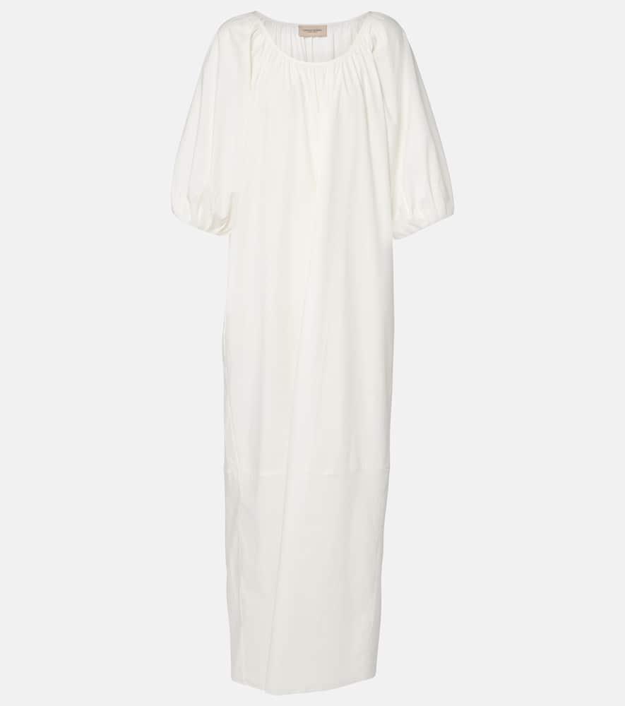adriana degreas solid cotton maxi dress