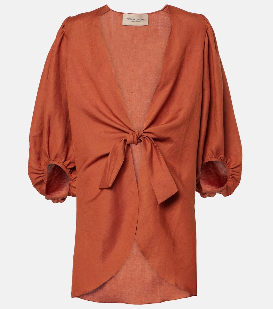 adriana degreas solid linen