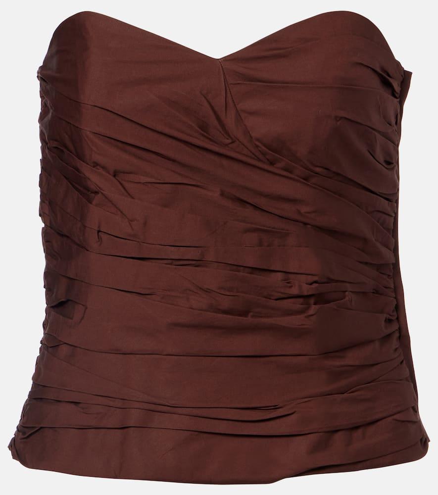 adriana degreas strapless cotton top