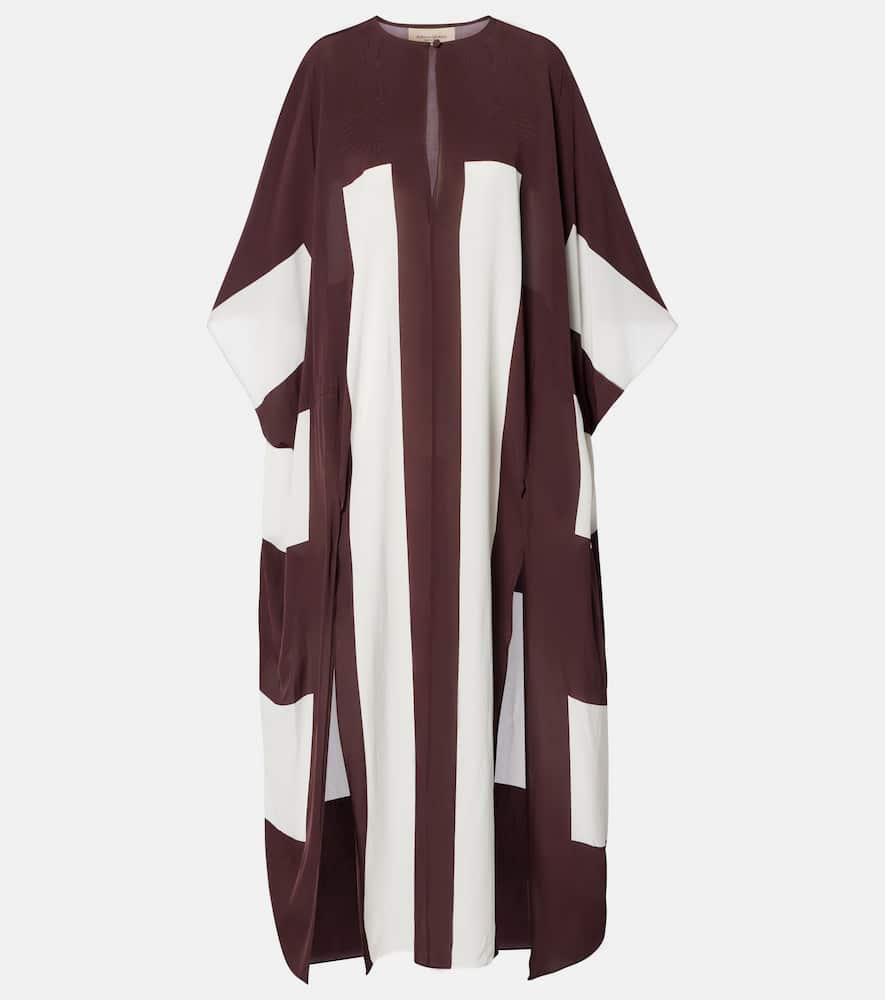 adriana degreas striped kaftan
