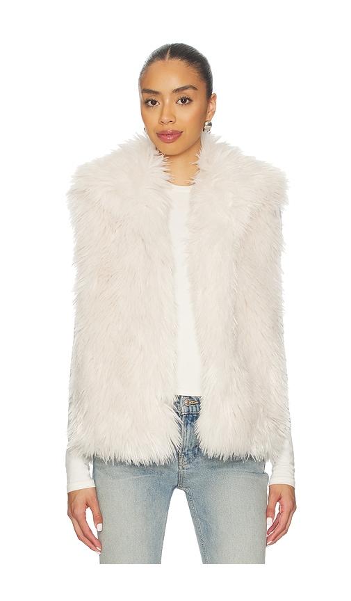 adrienne landau imogen vest in ivory.