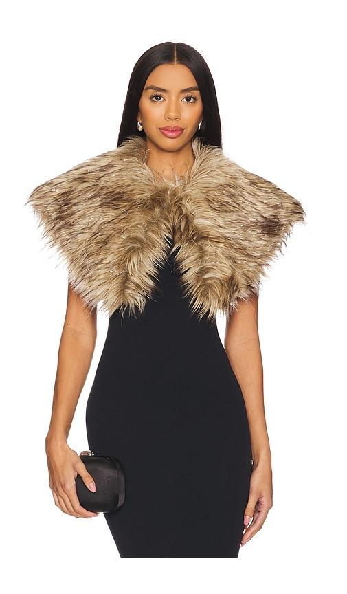 adrienne landau the petite capelet in brown.