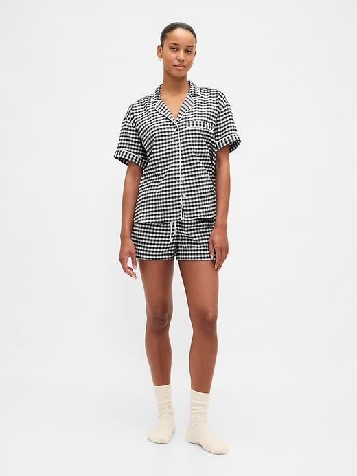adult softest flannel pj short set