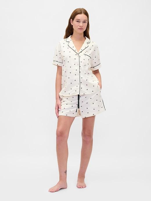 adult softest flannel pj short set