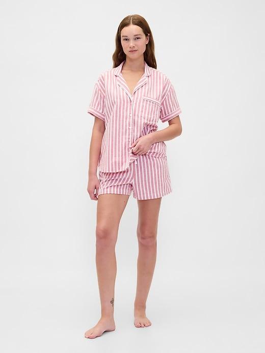 adult softest flannel pj short set