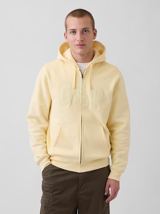 adult vintagesoft arch logo zip hoodie