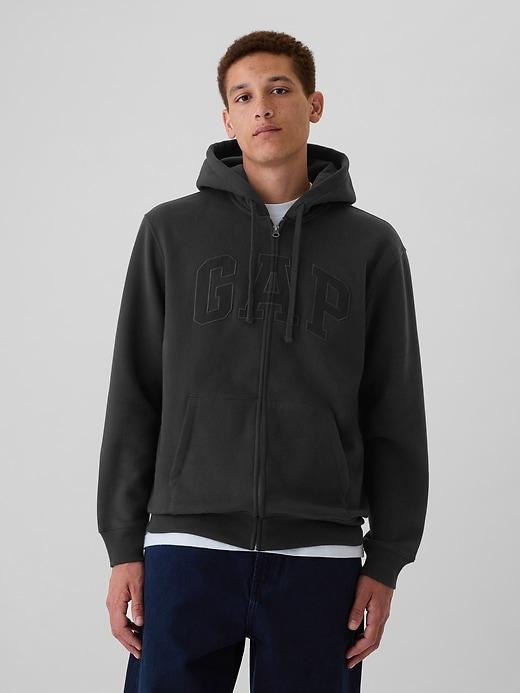 adult vintagesoft arch logo zip hoodie