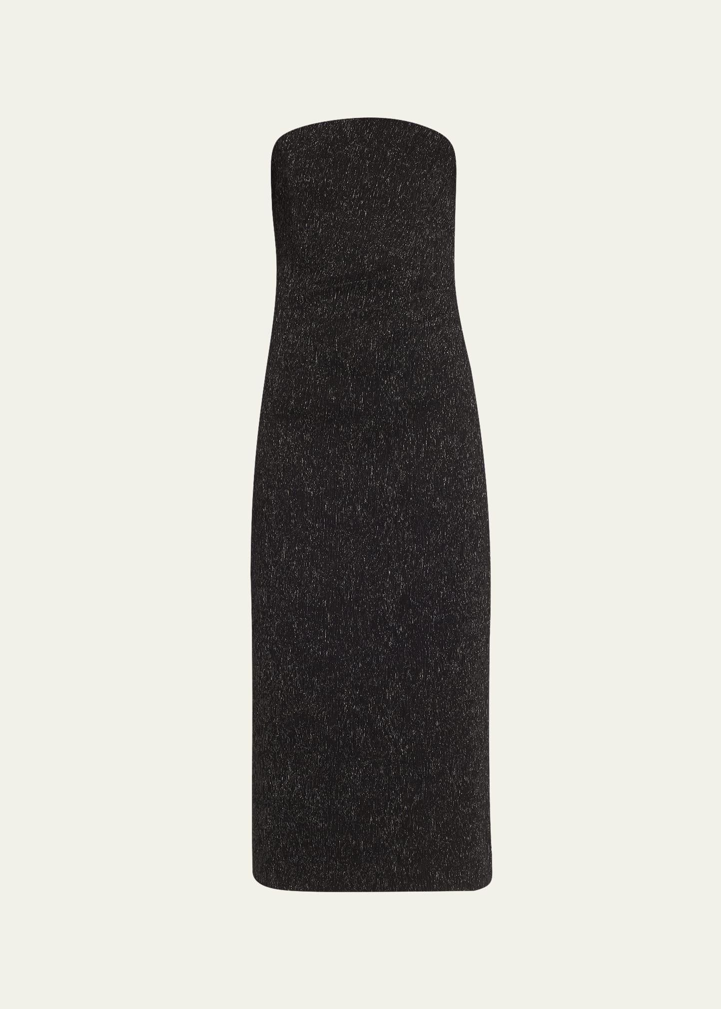 aelin sparkly layered column dress