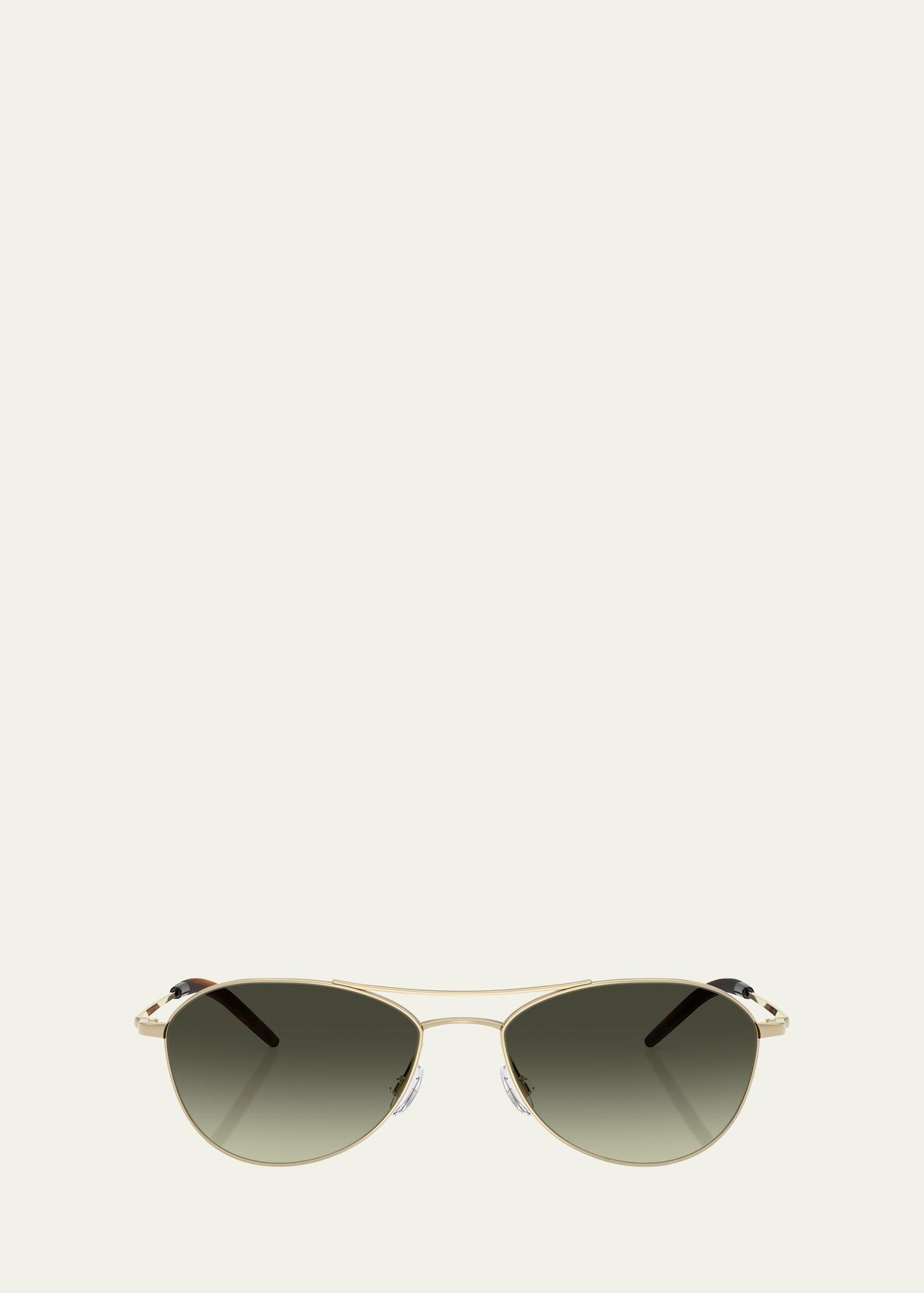 aero ii steel aviator sunglasses