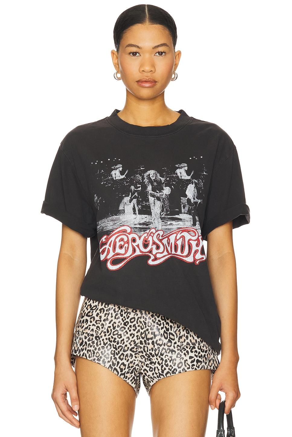 aerosmith singing boxy tee
