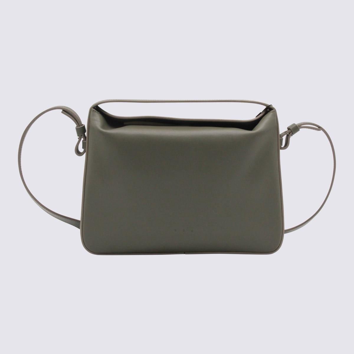 aesther ekme grey leather top handle bag