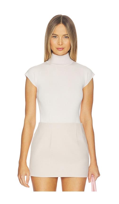 aexae knitted bodysuit in blush.