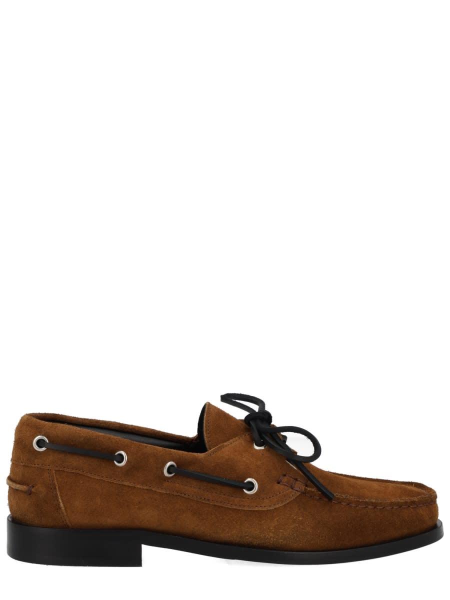 aeyde harris suede loafer