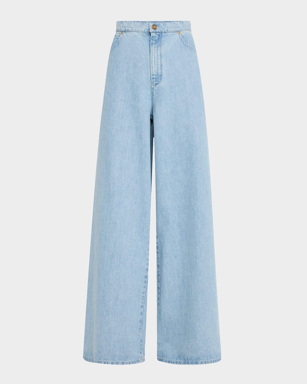 affari wide-leg denim jeans