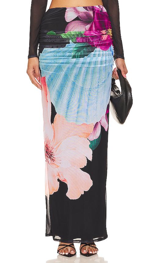 afrm bevin skirt in black.