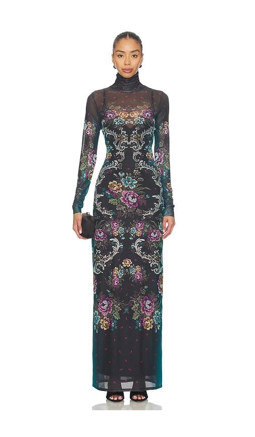 afrm billie dress in black.