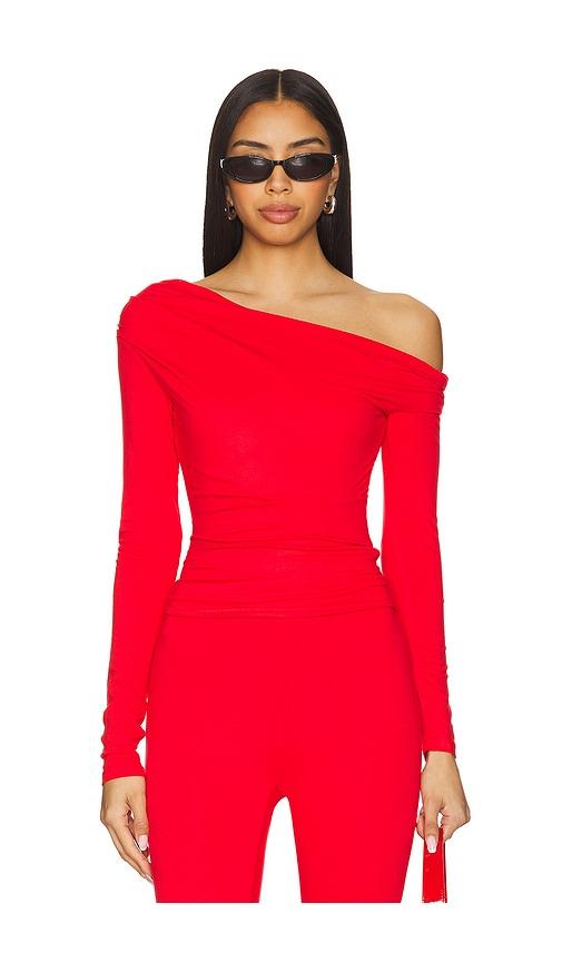 afrm bria top in red.