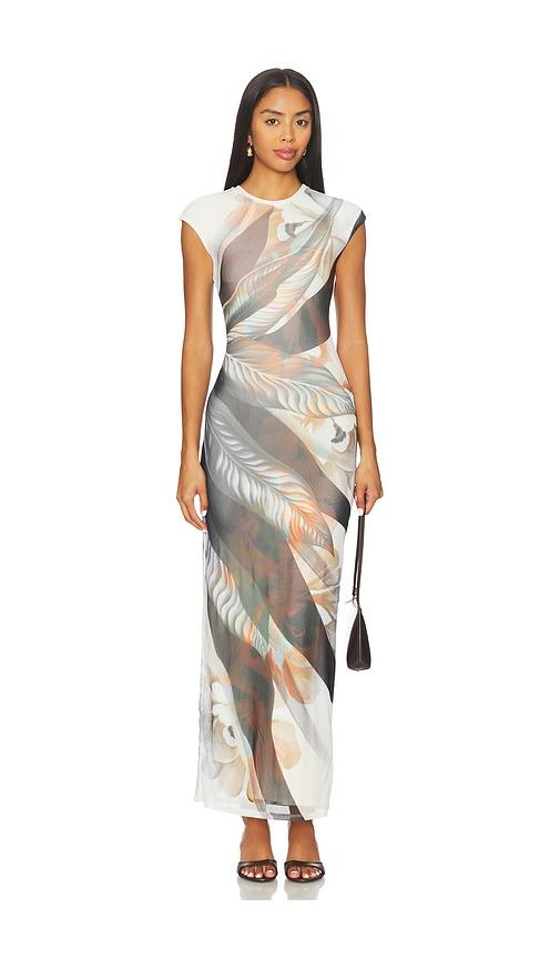 afrm cody dress in white.