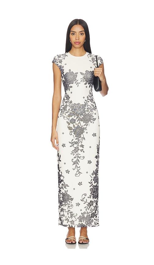 afrm cody dress in white.