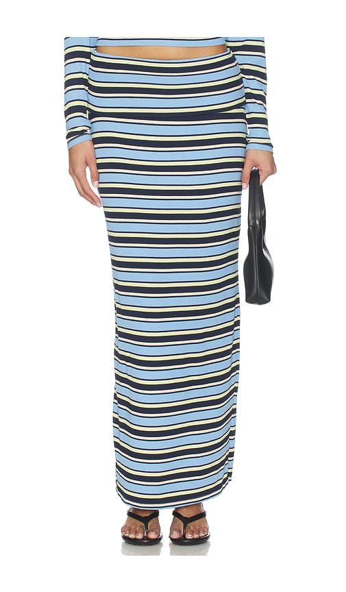 afrm esin skirt in blue.