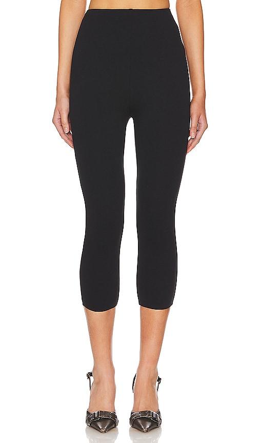 afrm ettie essential pant in black.