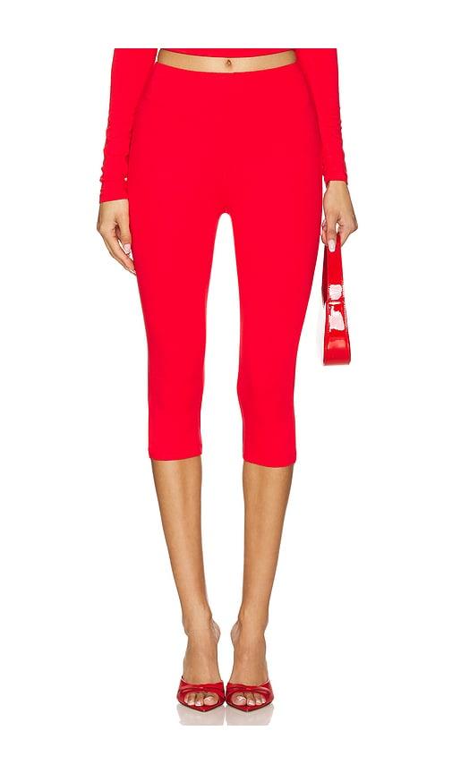 afrm ettie pant in red.
