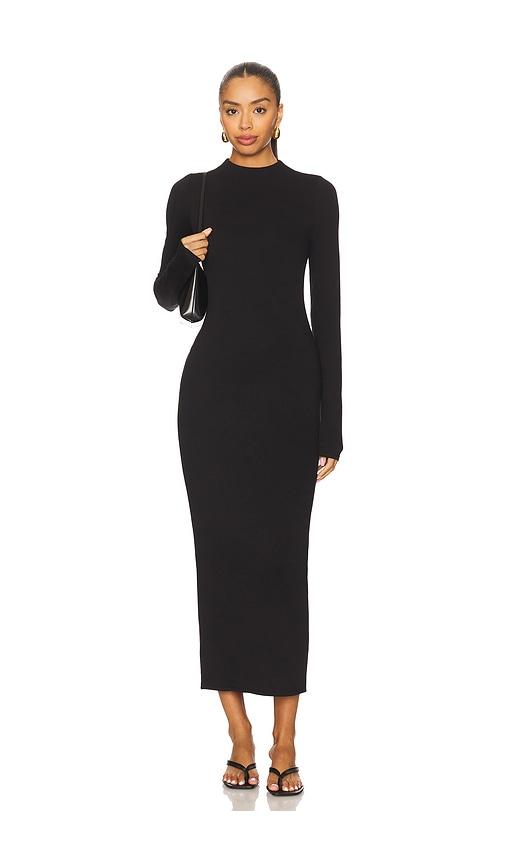 afrm juniper dress in black.