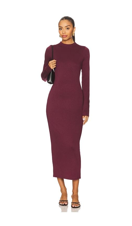afrm juniper dress in wine.