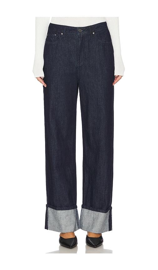 afrm kendall jeans in denim-dark.