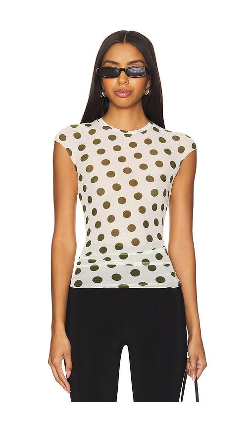 afrm nina tee in white.