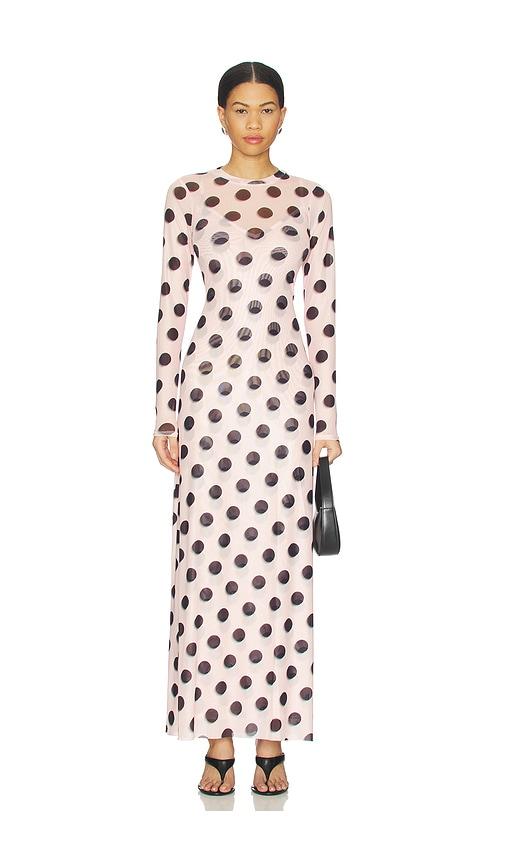 afrm paola dress in rose.