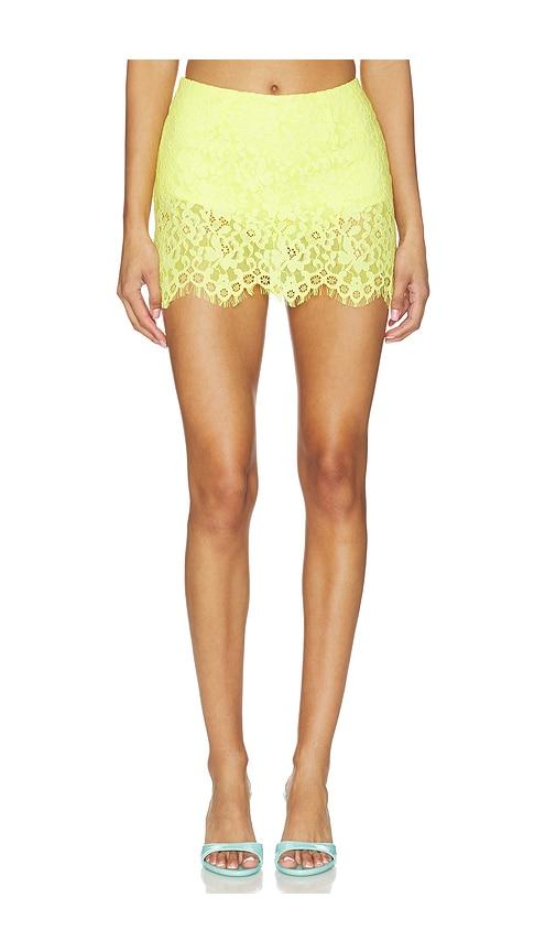 afrm presley skirt in yellow.