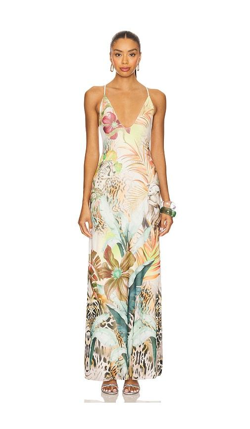 afrm romy dress in orange.