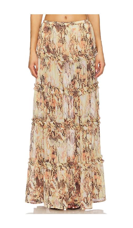 afrm sabina skirt in cream.