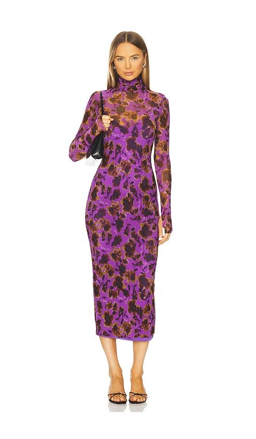 afrm shailene dress in purple.