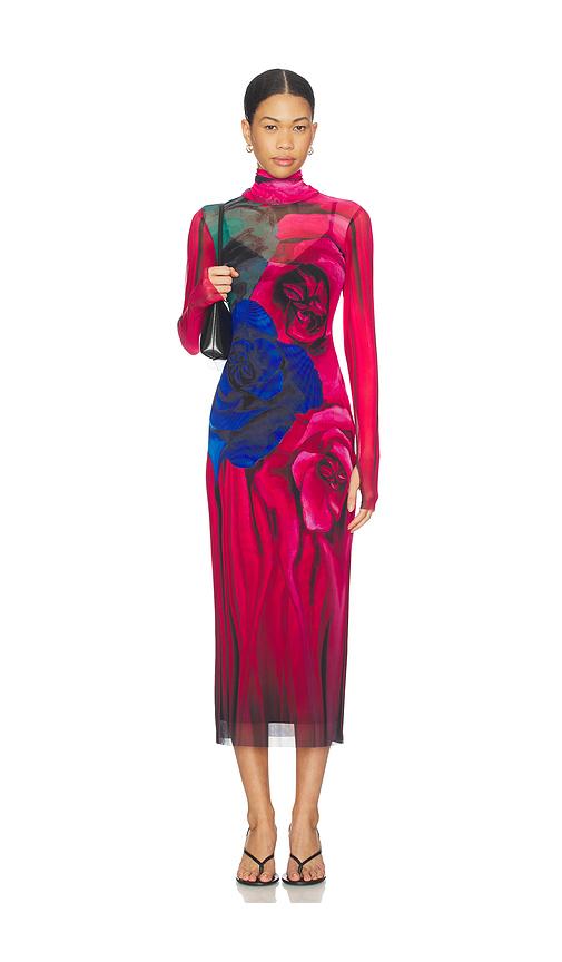 afrm shailene dress in red.