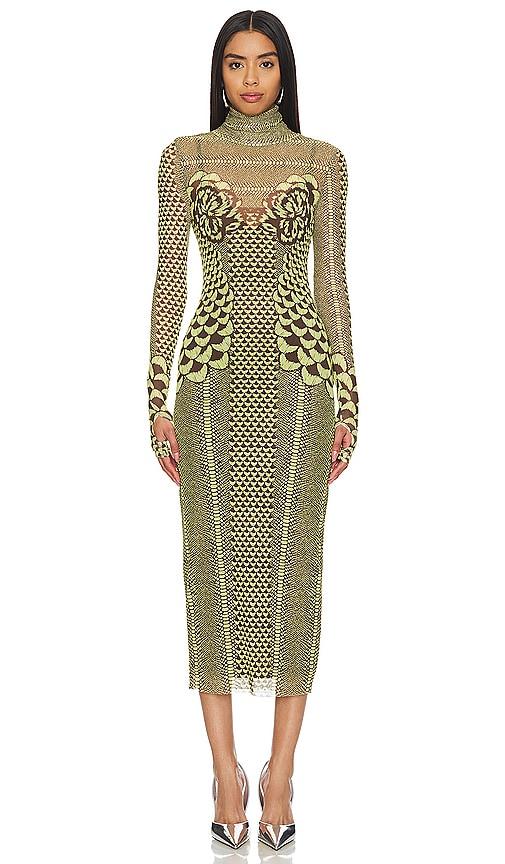 afrm shailene dress in yellow.