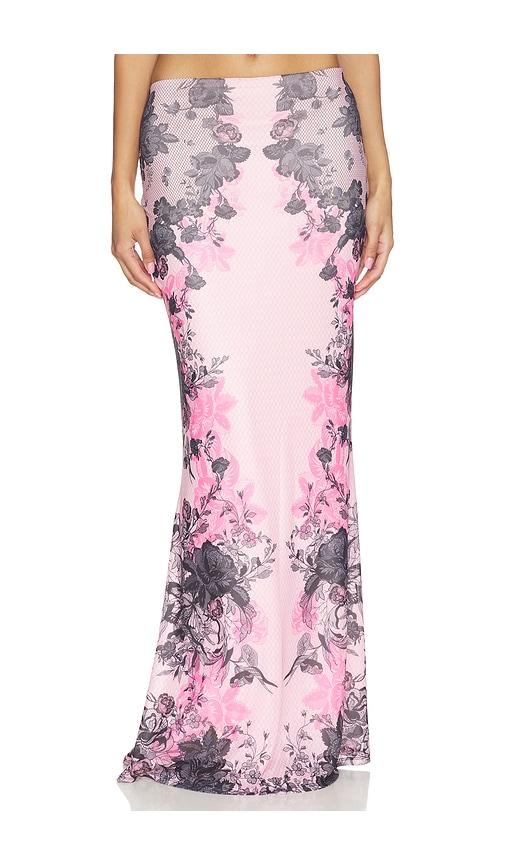 afrm tegan skirt in pink.