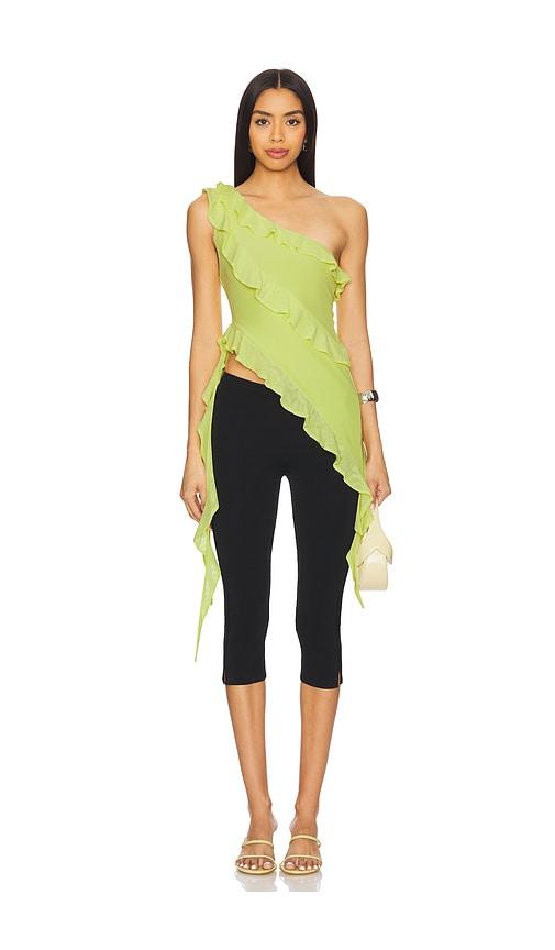 afrm vivica top in green.