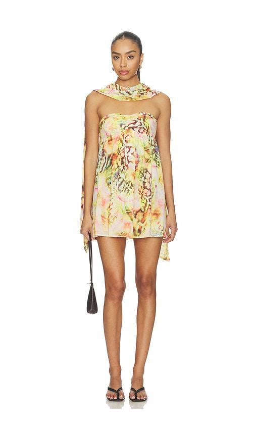 afrm whyte dress in pink.